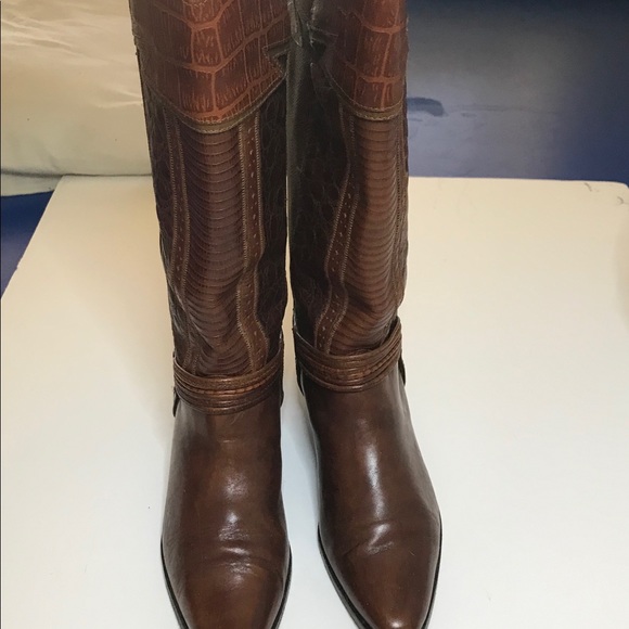 Vero Cuoio Iguana Multi Leather Western Boots - Picture 4 of 5